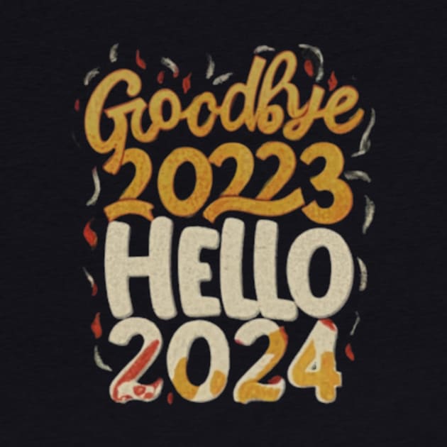 Goodbye 2023 hello  2024 by TshirtMA